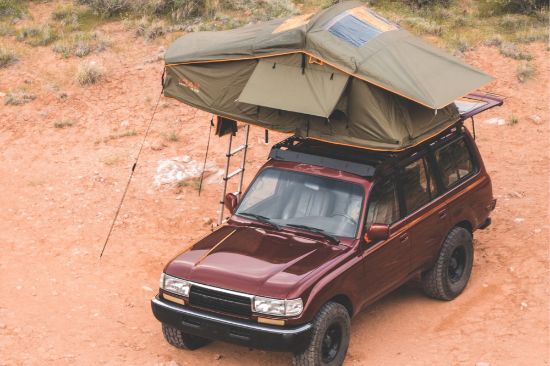 ROAM Vagabond Rooftop Tent - Standard - Forest Orange - With Annex