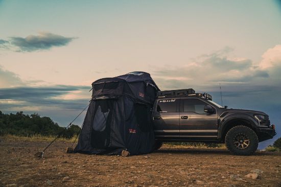 ROAM Vagabond Rooftop Tent - XL - Black - With Annex