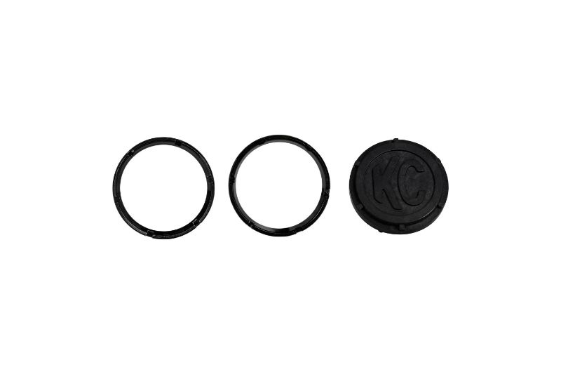 KC HiLiTES KC FLEX LED 2-Bezel Rings - ED Coated - Black