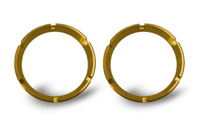 KC HiLiTES KC FLEX LED 2-Bezel Rings - ED Coated - Gold