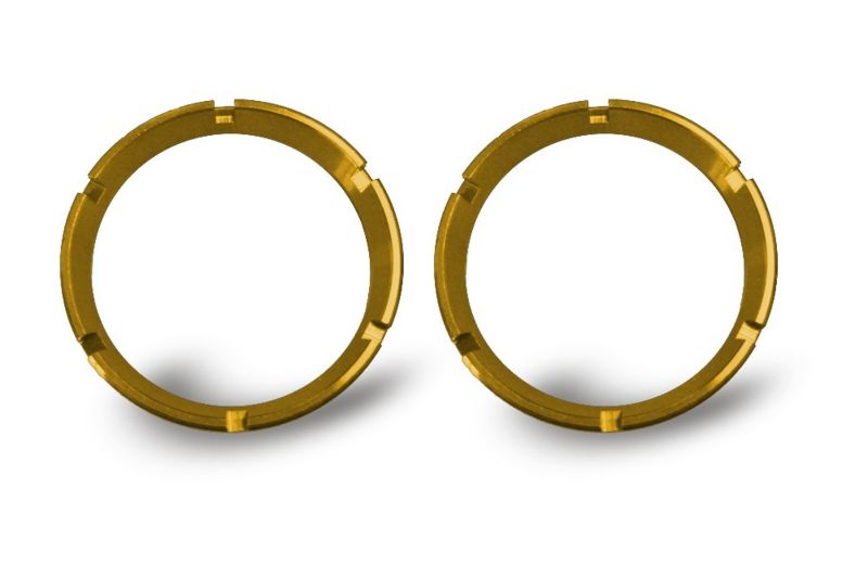 KC HiLiTES KC FLEX LED 2-Bezel Rings - ED Coated - Gold