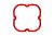 KC HiLiTES FLEX ERA 4 - 1-Bezel Ring - ED Coated - Red