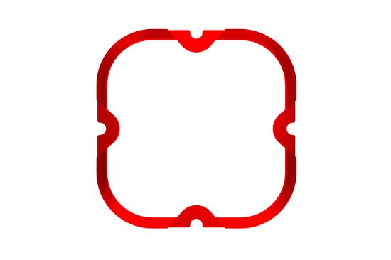 KC HiLiTES FLEX ERA 4 - 1-Bezel Ring - ED Coated - Red