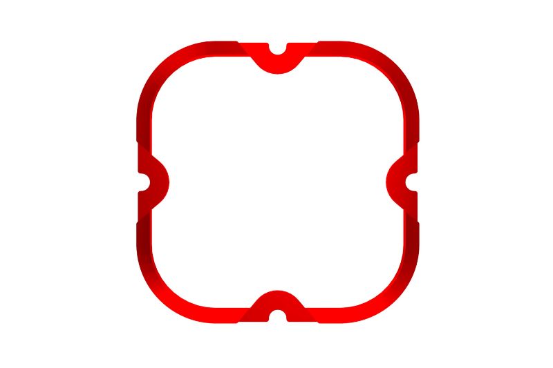 KC HiLiTES FLEX ERA 4 - 1-Bezel Ring - ED Coated - Red