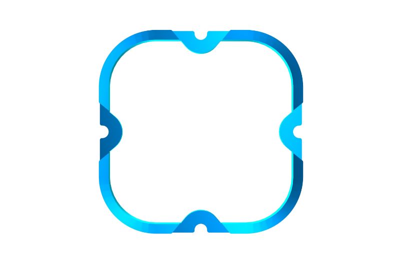 KC HiLiTES FLEX ERA 4 - 1-Bezel Ring - ED Coated - Blue