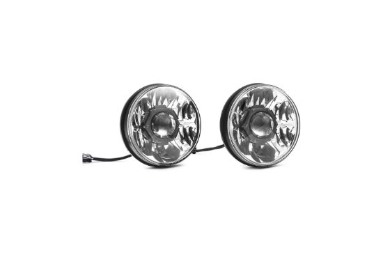 KC HiLiTES 7 Inch Gravity LED Pro - 2-Headlights - SAE, ECE - 40W Driving Beam - Universal, 07-18 Jeep JK