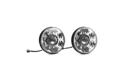 KC HiLiTES 7 Inch Gravity LED Pro - 2-Headlights - 40W Driving Beam - for 18-23 Jeep JL, JT with Halogen Headlights