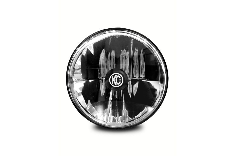KC HiLiTES 7 Inch Gravity LED - Single Headlight - SAE, ECE - 40W Driving Beam - for 07-18 Jeep JK
