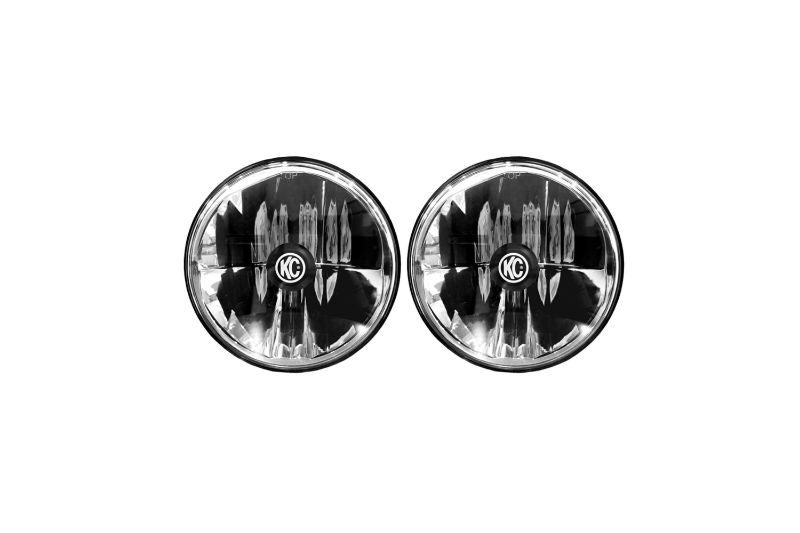 KC HiLiTES 7 Inch Gravity LED - 2-Headlights - 40W Driving Beam - for 07-18 Jeep JK