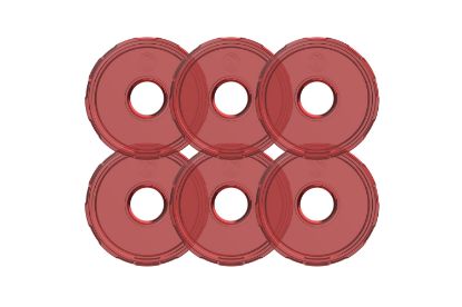 KC HiLiTES Cyclone V2 LED - Replacement Lens - Red - 6-PK