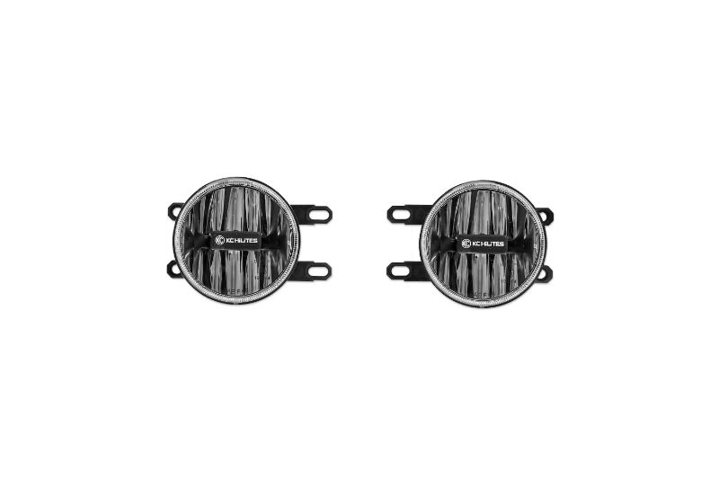 KC HiLiTES 4 Inch Gravity LED G4 - 2-Light System - SAE, ECE - 10W Fog Beam - for 12-22 Toyota Tacoma