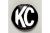 KC HiLiTES 6 Inch Light Cover - Soft Vinyl - Black, White KC Logo