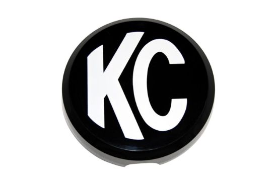 KC HiLiTES Cover - 6 Inch Rnd Black w, Wht KC Hard (ea)