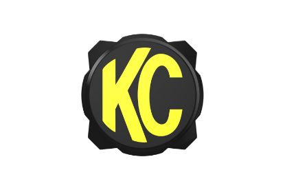KC HiLiTES 6 Inch Pro6 Gravity Light Cover - Black, Yellow KC Logo