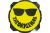 KC HiLiTES 6 Inch Pro6 Gravity Light cover - 50th Anniversary Smiley Face- Yellow, Black KC Logo