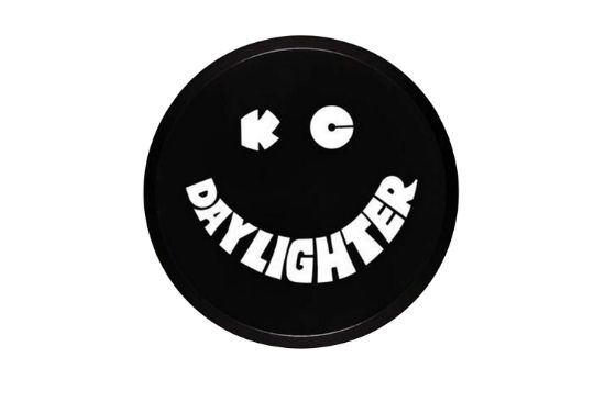 KC HiLiTES 6 Inch Hard Plastic Cover - Round - Pair - Black, White KC Daylighter Logo
