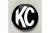 KC HiLiTES 5 Inch Light Cover - Round - Soft Vinyl - Pair - Black, White KC Logo