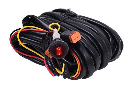 KC HiLiTES Wiring Harness for Two Backup Lights with 2-Pin Deutsch Connectors