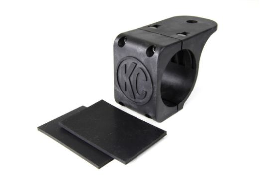 KC HiLiTES Bracket - Single - Tube Clamp Light Mount - Rubber Adjustment Shims - 2.25 Inch - 2.5 Inch