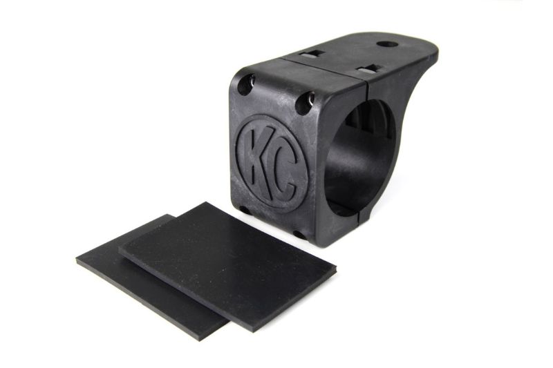 KC HiLiTES Bracket - Single - Tube Clamp Light Mount - Rubber Adjustment Shims - 2.75 Inch -3.0 Inch