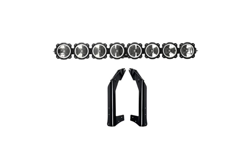 KC HiLiTES 50 Inch Pro6 Gravity LED - 8-Light - Light Bar System - 160W Combo Beam - for 07-18 Jeep JK