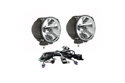 KC HiLiTES 7 Inch Carbon POD HID - 2-Light System - 70W Spread Beam