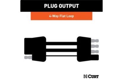 4-Way Flat Connector Plug & Socket with 72" Wires (Packaged)