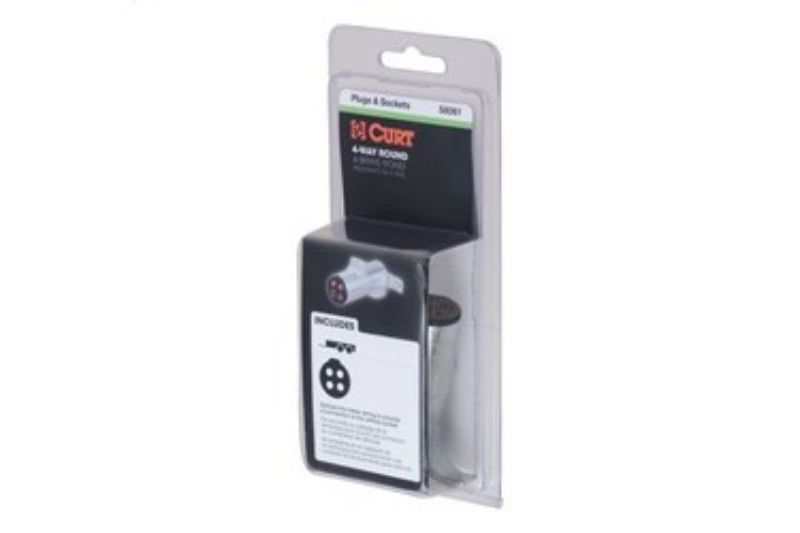 4-Way Round Connector Plug (Trailer Side, Packaged)