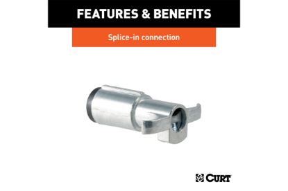 4-Way Round Connector Plug (Trailer Side, Packaged)