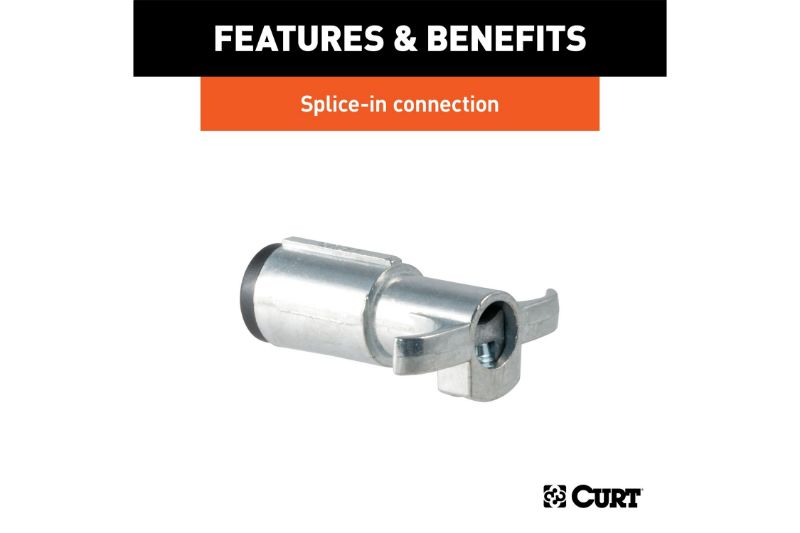 4-Way Round Connector Plug (Trailer Side, Packaged)