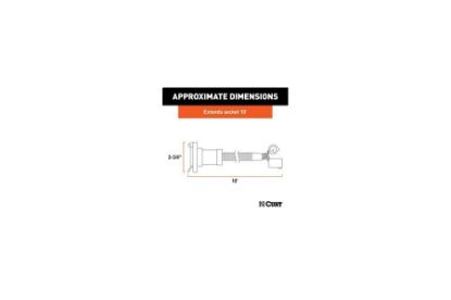 10 Custom Wiring Extension Harness (Adds 7-Way RV Blade to Truck Bed, Packaged)