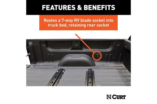 10 Custom Wiring Extension Harness (Adds 7-Way RV Blade to Truck Bed, Packaged)