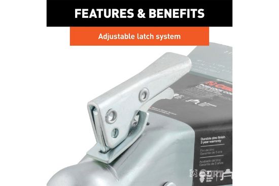 2" A-Frame Coupler with Posi-Lock (5,000 lbs, Zinc)