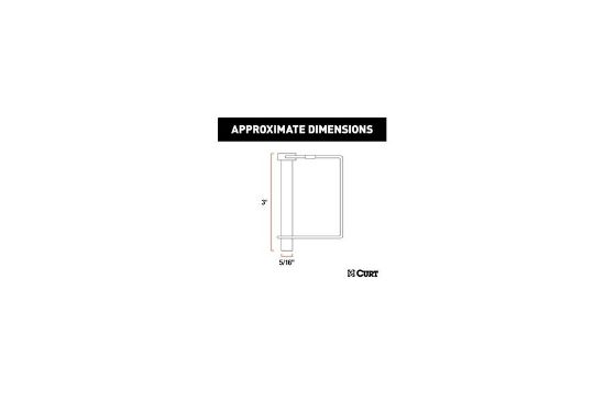 5/16" Safety Pin (3" Pin Length, Packaged)