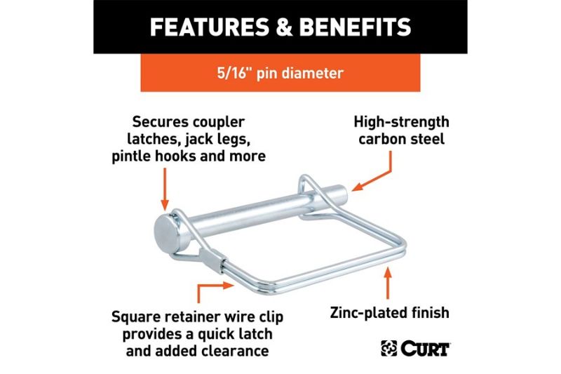 5/16" Safety Pin (3" Pin Length, Packaged)