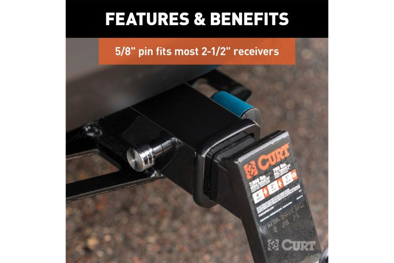 5/8" Hitch Lock (2" or 2-1/2" Receiver, Right-Angle, Chrome)