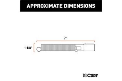 6-Way Round Connector Plug with Spring (Trailer Side)