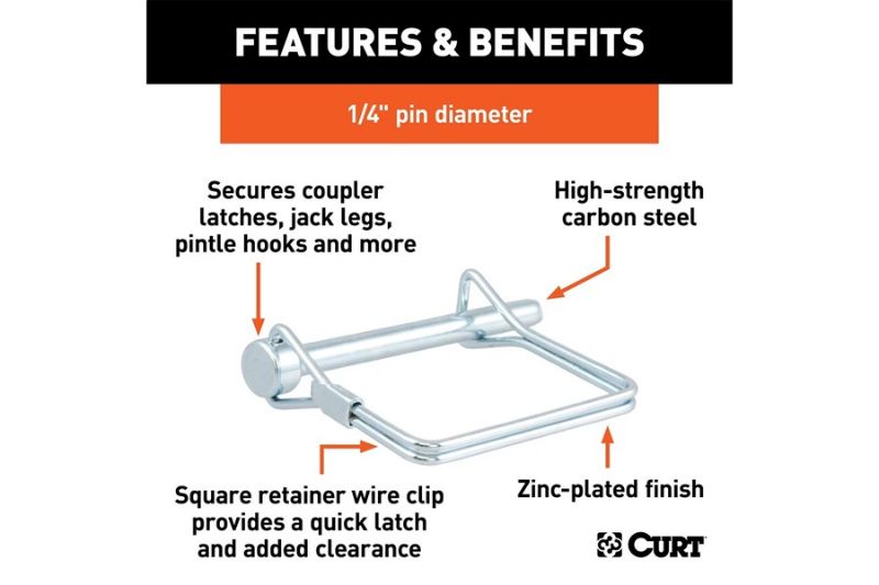 1/4" Safety Pin (2-3/4" Pin Length)