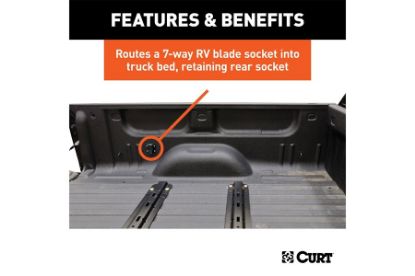 7 Custom Wiring Extension Harness (Adds 7-Way RV Blade to Truck Bed, Packaged)