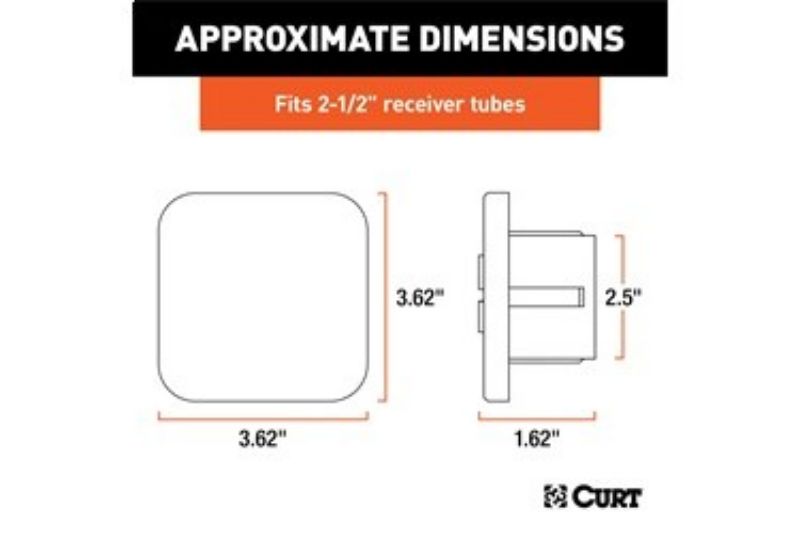 2-1/2" Rubber Hitch Tube Cover