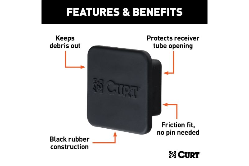 2-1/2" Rubber Hitch Tube Cover