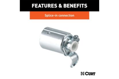 7-Way RV Blade Connector Plug (Trailer Side, Diecast Metal)