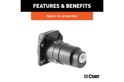 7-Way RV Blade Connector Socket (Vehicle Side, Packaged)