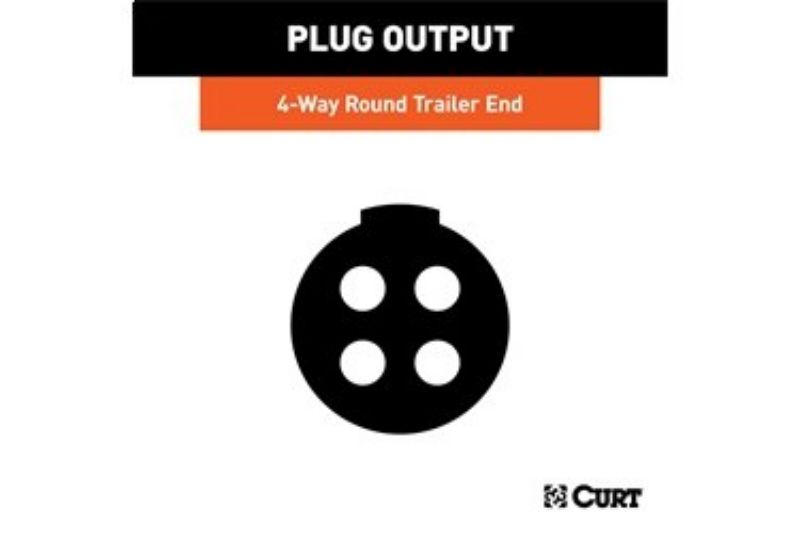 4-Way Round Connector Plug (Trailer Side)