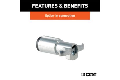 4-Way Round Connector Plug (Trailer Side)