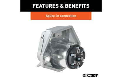 7-Way Round Connector Socket (Vehicle Side)