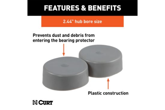 2.44" Bearing Protector Dust Covers (2-Pack)