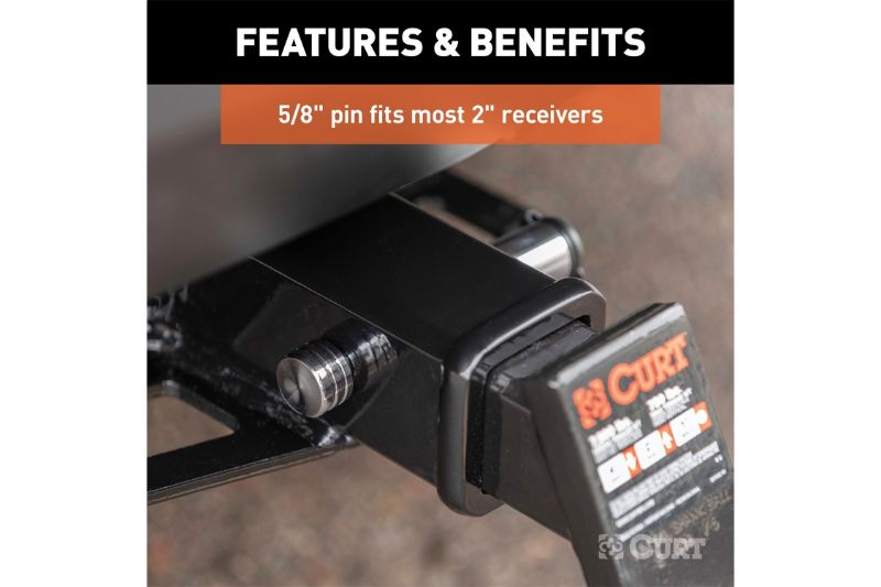 5/8" Hitch Lock (2" Receiver, Barbell, Chrome)