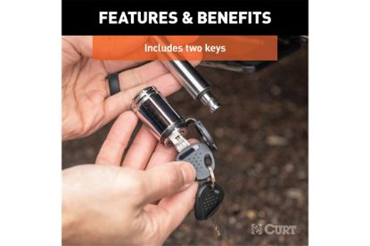 5/8" Hitch Lock (2" Receiver, Barbell, Chrome)