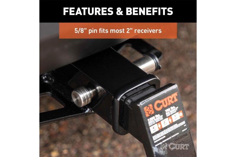 5/8" Hitch Lock (2" Receiver, Barbell, Stainless)